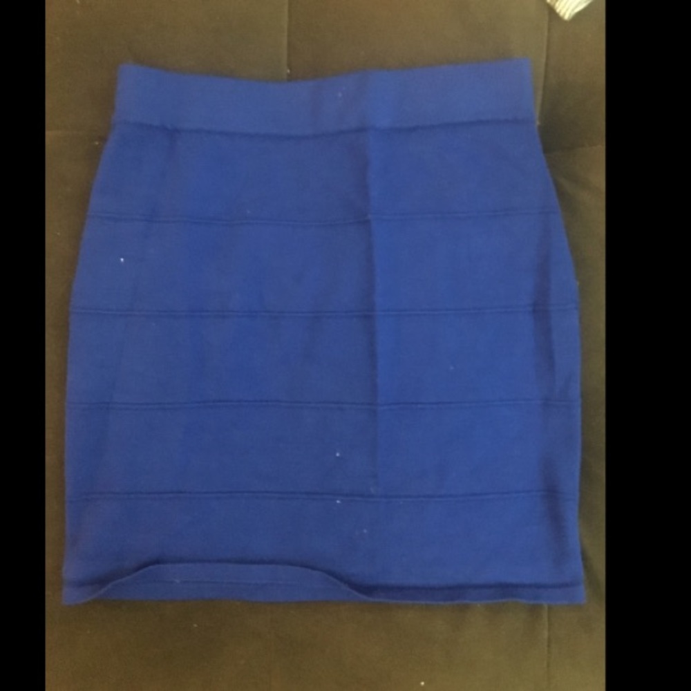 High waisted mini skirt
